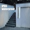 Moderna bela linearna spoljašnja LED zidna lampa dužine 100cm sa IP65 vodootpornom zaštitom