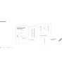 Moderna bela linearna spoljašnja LED zidna lampa dužine 100cm sa IP65 vodootpornom zaštitom
