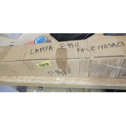 Crna moderna spoljašnja LED zidna lampa dužine 100 cm sa toplim belim osvetljenjem gore i dole