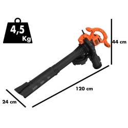 Black+Decker BEBLV260 3-u-1 električni usisivač, duvač, usitnjava | Outlet BGD