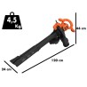 Black+Decker BEBLV260 3-u-1 električni usisivač, duvač, usitnjava | Outlet BGD