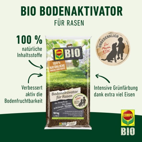 COMPO BIO aktivator zemljišta za travnjake, 10 kg,za 133 m2 | Outlet BGD
