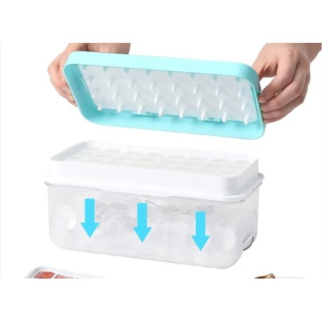 Kalup za Led sa Poklopcem – BPA Free, 26x13.5x12.5cm | Outlet BGD