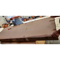 Drvena baštenska ležaljka Mimo II od masiva akacije dimenzija 67x85x200 cm sa točkovima