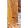Drvena baštenska ležaljka Mimo II od masiva akacije dimenzija 67x85x200 cm sa točkovima