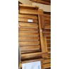 Drvena baštenska ležaljka Mimo II od masiva akacije dimenzija 67x85x200 cm sa točkovima