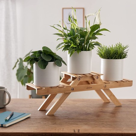 Lumaland bambus postolje za saksije, 52x15x16 cm | Outlet BGD