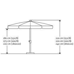 Schneider Locarno 180x120 cm, prirodna, poliester 160 g/m2 | Outlet BGD