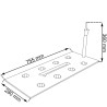Rato visoka žardinjera, 80x33x65 cm, moka | Outlet BGD