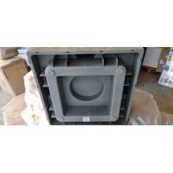 EDA Volcania kvadratna žardinjera, siva,49.5x49.5x49.5 cm- 57 L | Outlet BGD