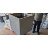 EDA Volcania kvadratna žardinjera, siva,49.5x49.5x49.5 cm- 57 L | Outlet BGD