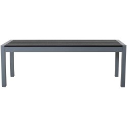 Chicreat klupa, srebrna/siva, aluminijum/polidrvo, 135x40x45 cm,BJ092 | Outlet BGD