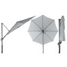 Svetlo sivi Doppler Ravenna Light konzolni suncobran prečnika 300 cm sa aluminijumskim ramom
