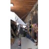 Svetlo sivi Doppler Ravenna Light konzolni suncobran prečnika 300 cm sa aluminijumskim ramom