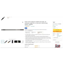 Fiskars QuikFit 1000664 drška, 84 cm, aluminijum, crna/narandžasta | Outlet BGD
