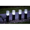 Set od 4 solarne lampe u ratan stilu, crna | Outlet BGD