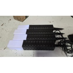 Set od 4 solarne lampe u ratan stilu, crna | Outlet BGD