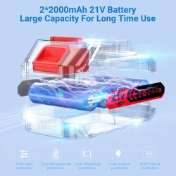 Mini 20 cm bežična električna testera, 2000 mAh baterija | Outlet BGD