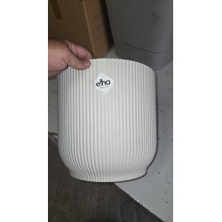 Elho Vibes Fold Round saksija 30x27 cm, svilenkasto bela | Outlet BGD