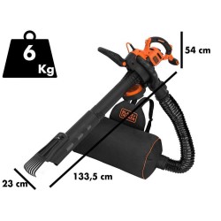 BLACK+DECKER BEBLV301 3-u-1 duvač i usisivač lišća,3000 W | Outlet BGD