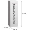 Gartenfreude WELCOME dekorativni stub, 16x16x50 cm, bela | Outlet BGD