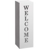Gartenfreude WELCOME dekorativni stub, 16x16x50 cm, bela | Outlet BGD