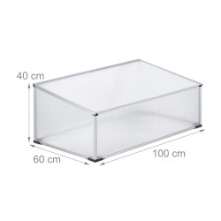Relaxdays aluminijumski hladni ram 100x60 cm, zimska bašta | Outlet BGD