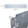 Vounot bordura za baštu, pocinkovani čelik, 10 m x 18 cm | Outlet BGD