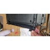 Visoki sivo-crni Keter Linear Utility plastični ormar sa prostorom za metle i tri podesive police