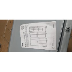 Visoki sivo-crni Keter Linear Utility plastični ormar sa prostorom za metle i tri podesive police