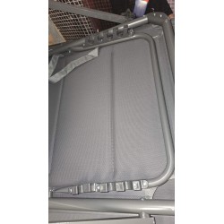 Siva Homecall XXL sklopiva aluminijumska ležaljka sa podesivom zaštitom za sunce i integrisanom penom