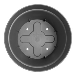 Elho Vibia ravna okrugla 30 cm saksija, antracit | Outlet BGD