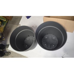 Elho Vibia ravna okrugla 30 cm saksija, antracit | Outlet BGD