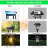 Set od 4 solarne dekorativne baštenske lampe, toplo bela | Outlet BGD
