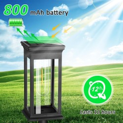 Set od 4 solarne dekorativne baštenske lampe, toplo bela | Outlet BGD