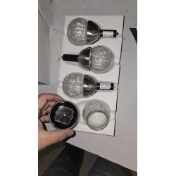 Relaxdays set od 4 LED solarne lampe, prečnik 8 cm | Outlet BGD