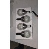 Relaxdays set od 4 LED solarne lampe, prečnik 8 cm | Outlet BGD