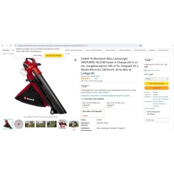 Einhell Venturro 36/240 aku usisivač/duvač lišća | Outlet BGD