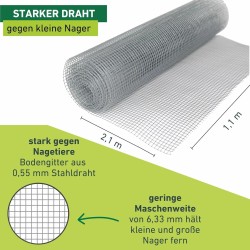 Windhager mreža za uzdignute gredice za zaštitu od krtica, 2.1x1.1 m | Outlet BGD
