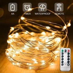 2 seta mini lampica na baterije, 140 LED, 14M, daljinski,IP65 | Outlet BGD