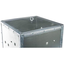 WerkaPro kanta za spaljivanje, pocinkovani čelik, 70x40x40 cm, 110 L | Outlet BGD