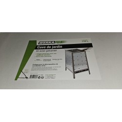 WerkaPro kanta za spaljivanje, pocinkovani čelik, 70x40x40 cm, 110 L | Outlet BGD