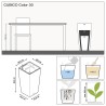 Lechuza Cubico Color 30 All-In-One, bela, 29.5x56.5x22.5 cm | Outlet BGD