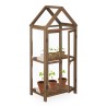 Relaxdays drveni plastenik za balkon, 146x66x47.5 cm | Outlet BGD