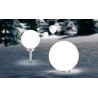 Bela solarna lopta 30 cm, 8 LED | Outlet BGD