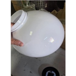 Bela solarna lopta 30 cm, 8 LED | Outlet BGD