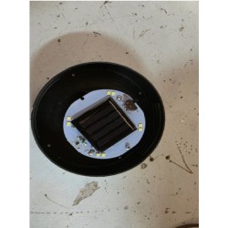 Bela solarna lopta 30 cm, 8 LED | Outlet BGD
