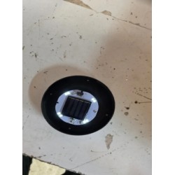 Bela solarna lopta 30 cm, 8 LED | Outlet BGD