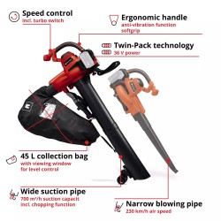 Einhell GE-CL 36/230 Li E-Solo aku duvač i usisivač | Outlet BGD