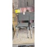 Crna DCB Garden Tolede baštenska stolica sa laganim aluminijumskim ramom i udobnim tekstilen platnom